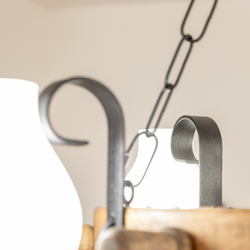 Brilagi - Ljuskrona med kedja TIMONA 4xE14/40W/230V diam. 50 cm bok