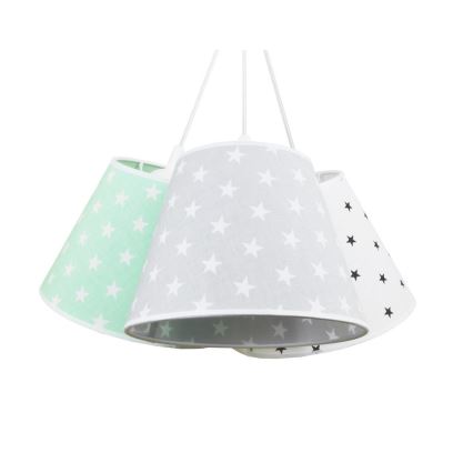 Brilagi - Ljuskrona med snöre CARPI 3xE27/60W/230V