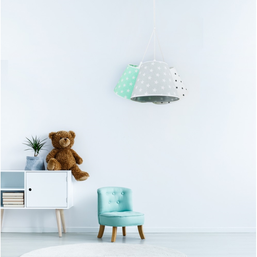 Brilagi - Ljuskrona med snöre CARPI 3xE27/60W/230V