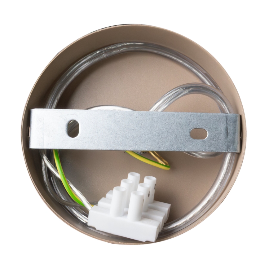 Brilagi - Ljuskrona med textilsladd ABRAHAM 1xE27/60W/230V diameter 35 cm beige