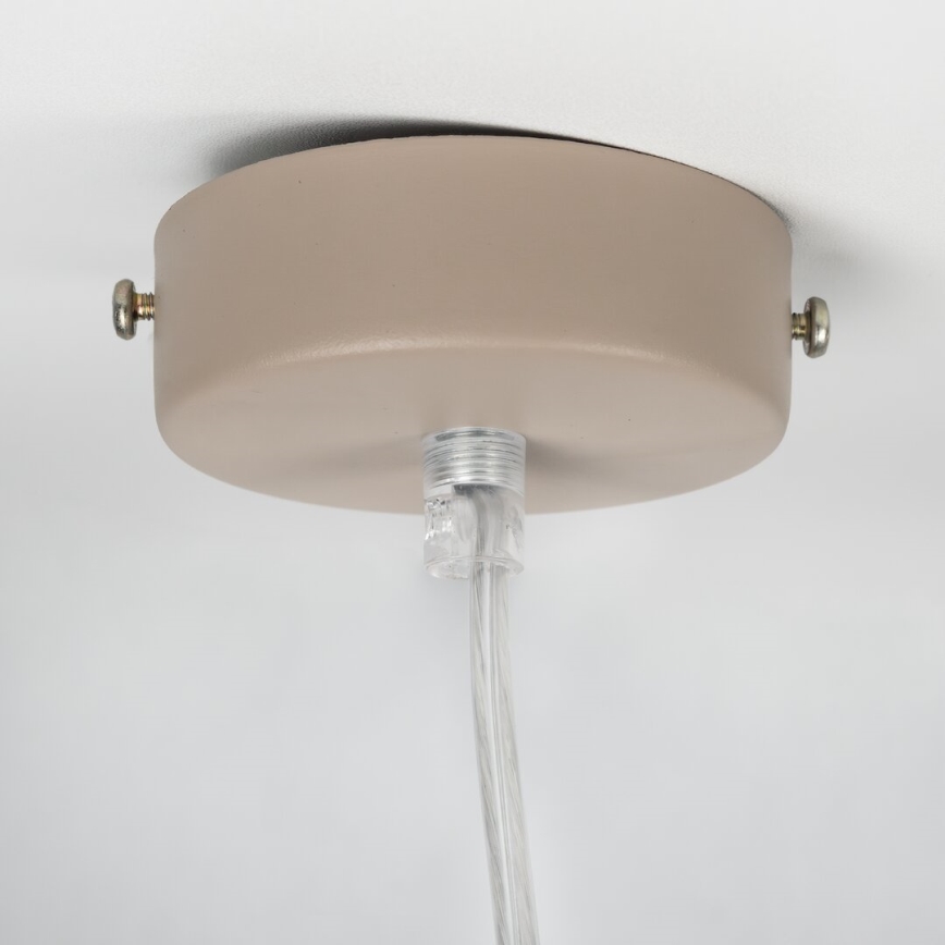 Brilagi - Ljuskrona med textilsladd POKER 1xGU10/25W/230V beige/guld