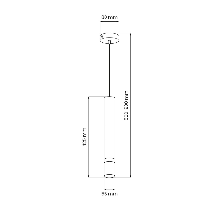 Brilagi - Ljuskrona med textilsladd POKER 1xGU10/25W/230V beige/guld