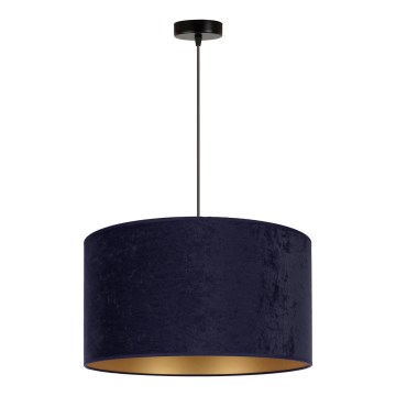 Brilagi - Ljuskrona med upphängningsrem VELVET 1xE27/40W/230V blå/gyllene