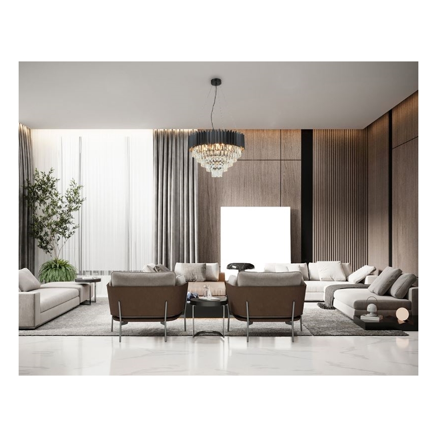 Brilagi - Ljuskrona på kabel CARLOS 9xE14/40W/230V Ø 60 cm