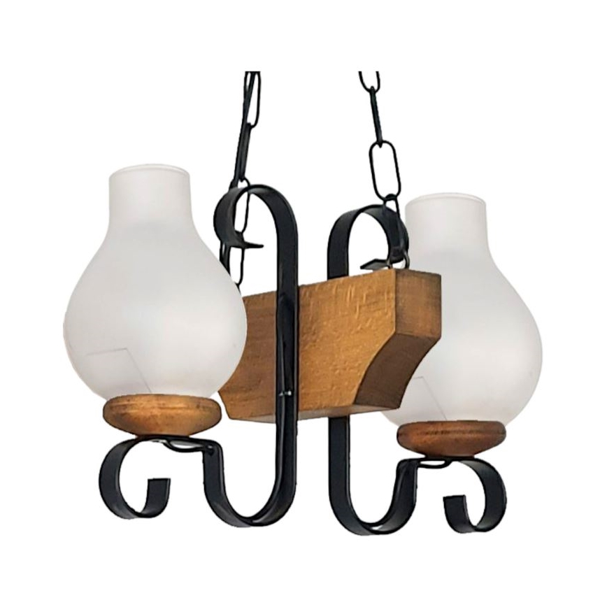 Brilagi - Ljuskrona på kedja QUEEN 2xE14/40W/230V bok