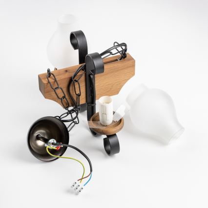 Brilagi - Ljuskrona på kedja QUEEN 2xE14/40W/230V bok