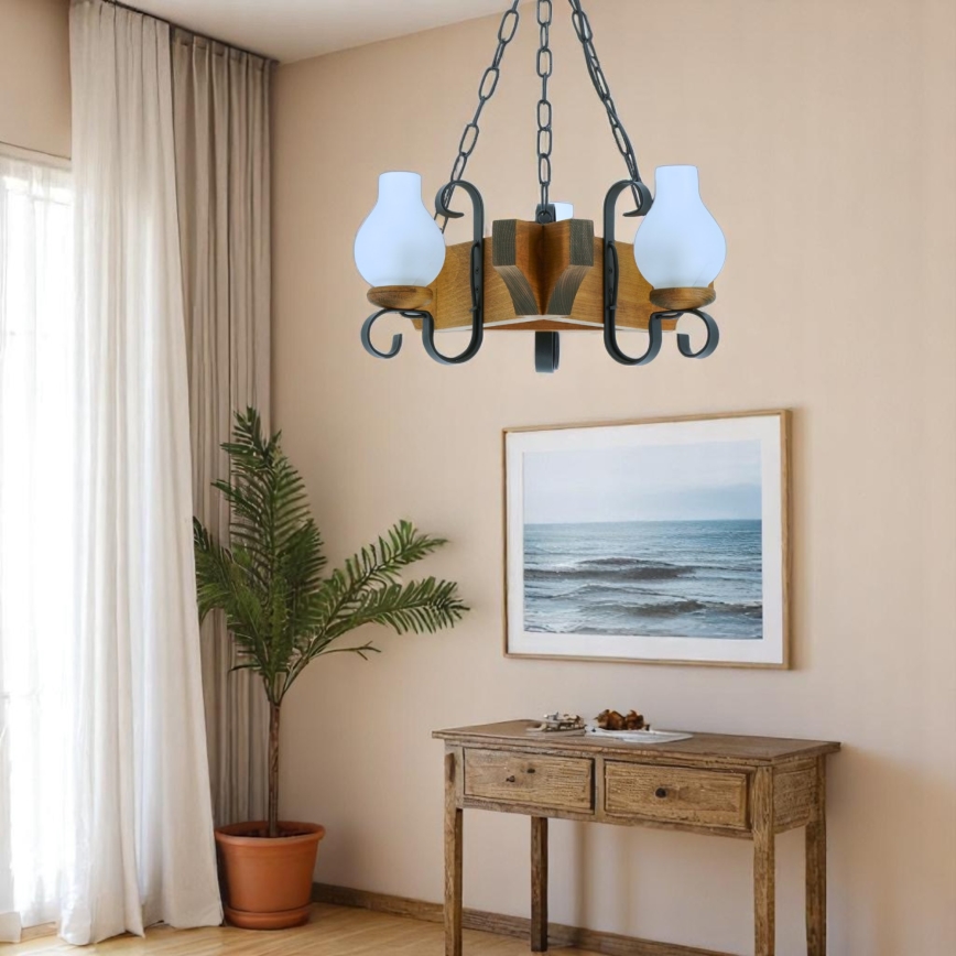 Brilagi - Ljuskrona på kedja QUEEN 3xE14/40W/230V bok