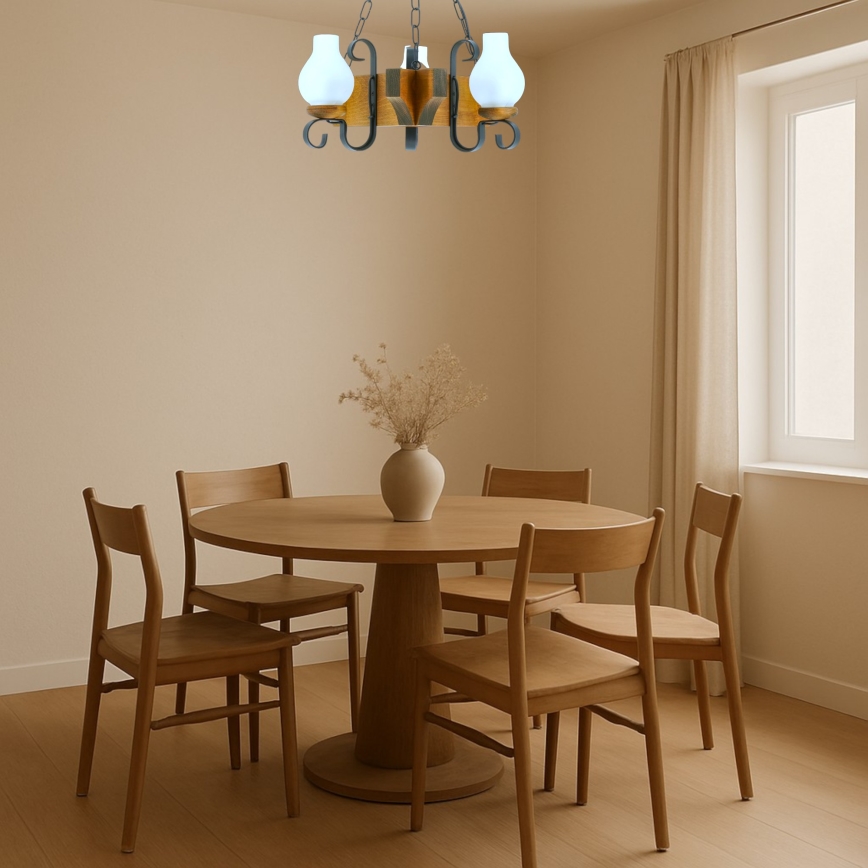 Brilagi - Ljuskrona på kedja QUEEN 3xE14/40W/230V bok