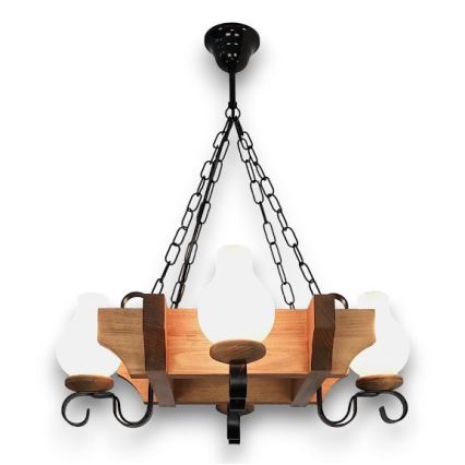 Brilagi - Ljuskrona på kedja QUEEN 4xE14/40W/230V bok