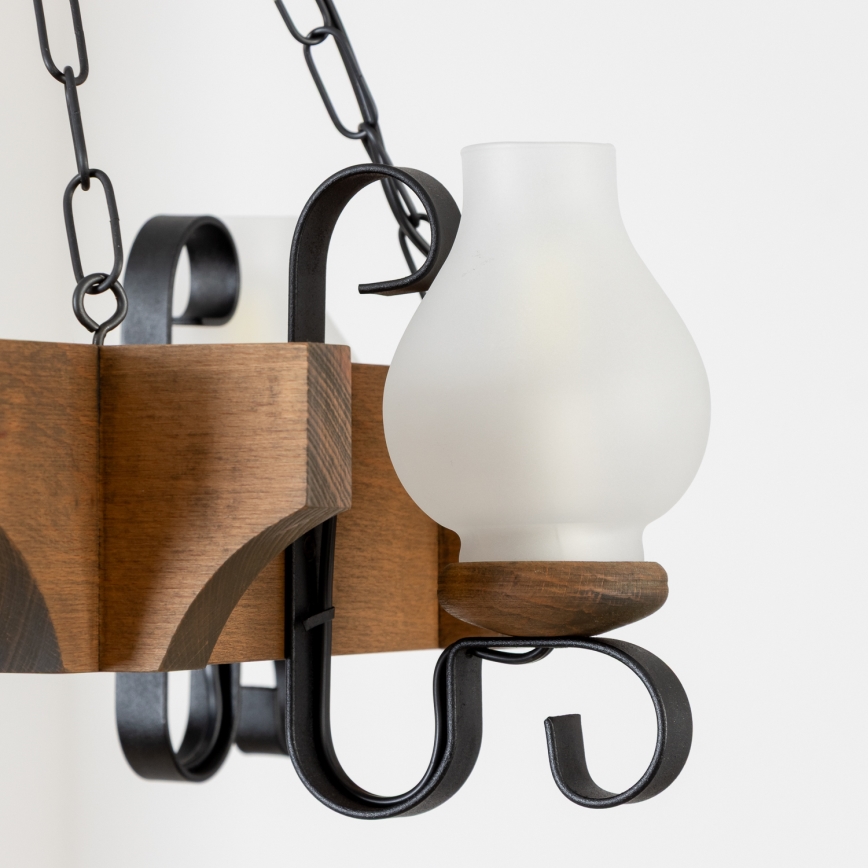 Brilagi - Ljuskrona på kedja QUEEN 4xE14/40W/230V bok