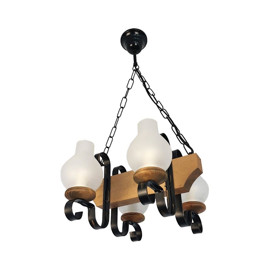 Brilagi - Ljuskrona på kedja QUEEN 4xE14/40W/230V bok