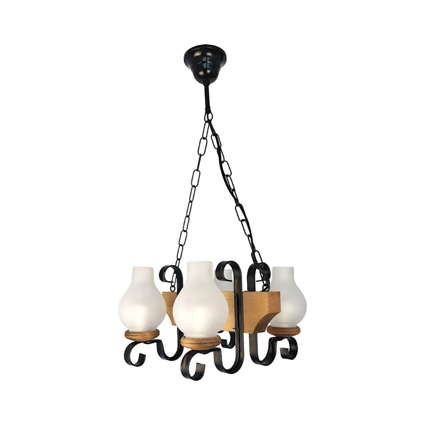 Brilagi - Ljuskrona på kedja QUEEN 4xE14/40W/230V bok