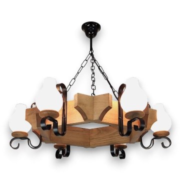 Brilagi - Ljuskrona på kedja QUEEN 6xE14/40W/230V bok