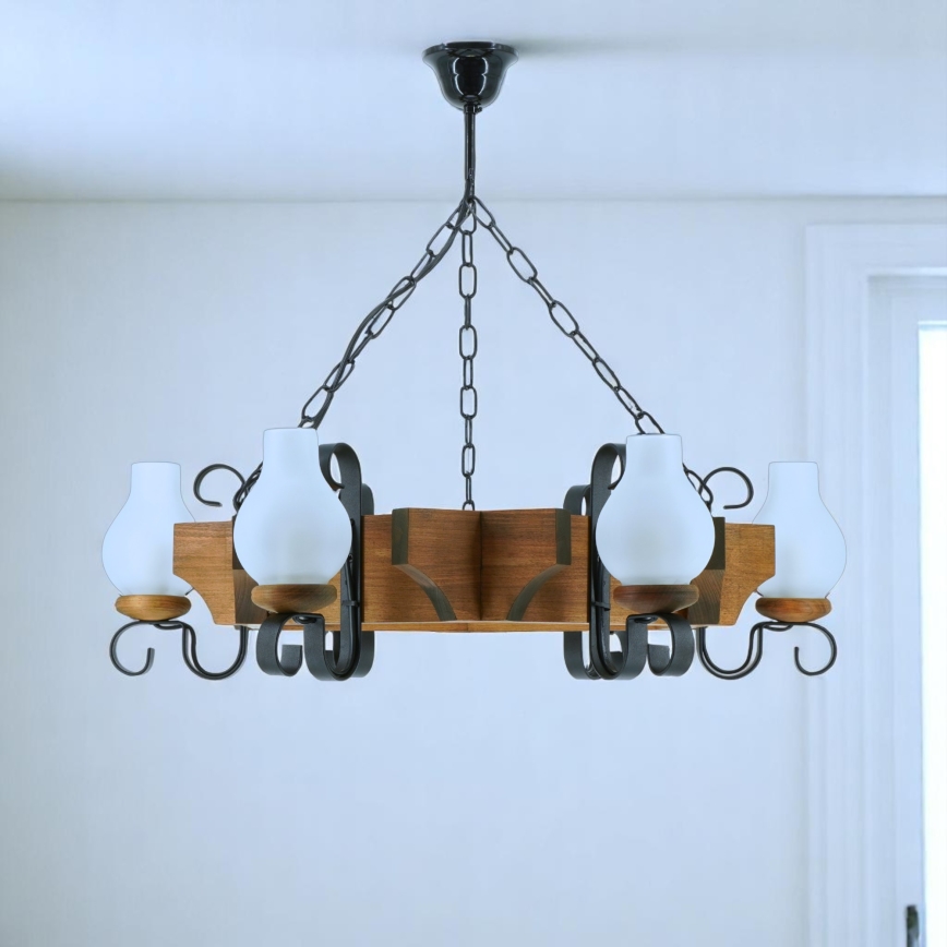 Brilagi - Ljuskrona på kedja QUEEN 6xE14/40W/230V bok