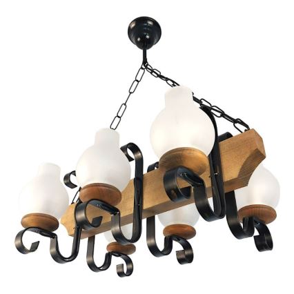 Brilagi - Ljuskrona på kedja QUEEN 6xE14/40W/230V bok