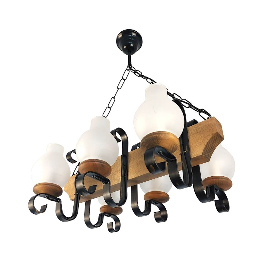 Brilagi - Ljuskrona på kedja QUEEN 6xE14/40W/230V bok