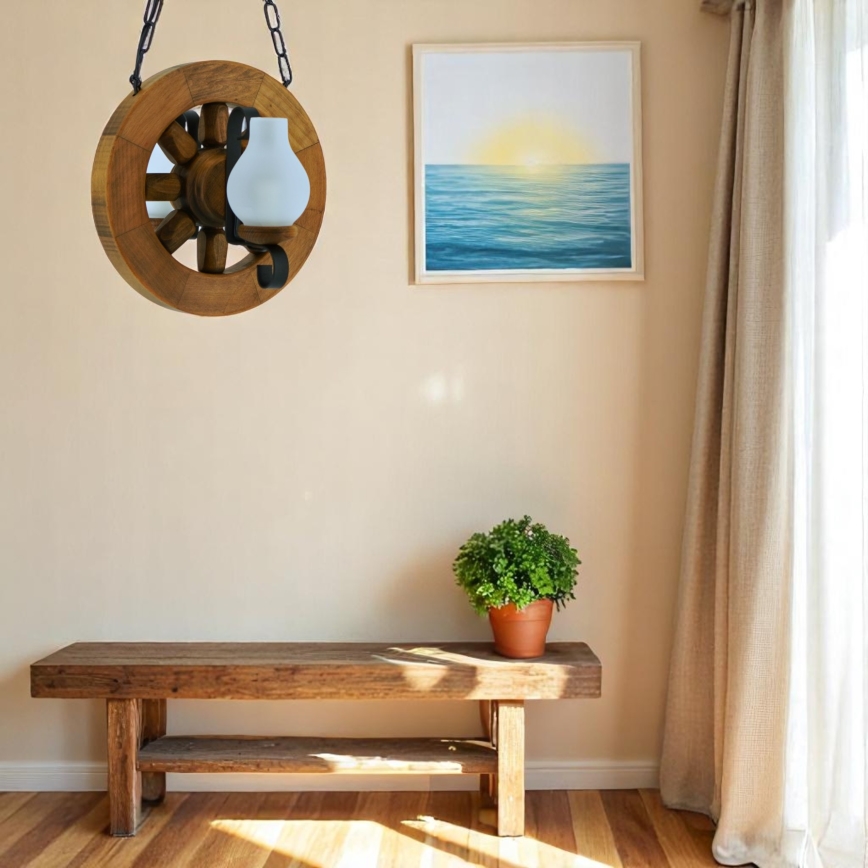 Brilagi - Ljuskrona på kedja ROATA 2xE14/40W/230V bok