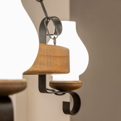 Brilagi - Ljuskrona på kedja ROATA 3xE14/40W/230V bok