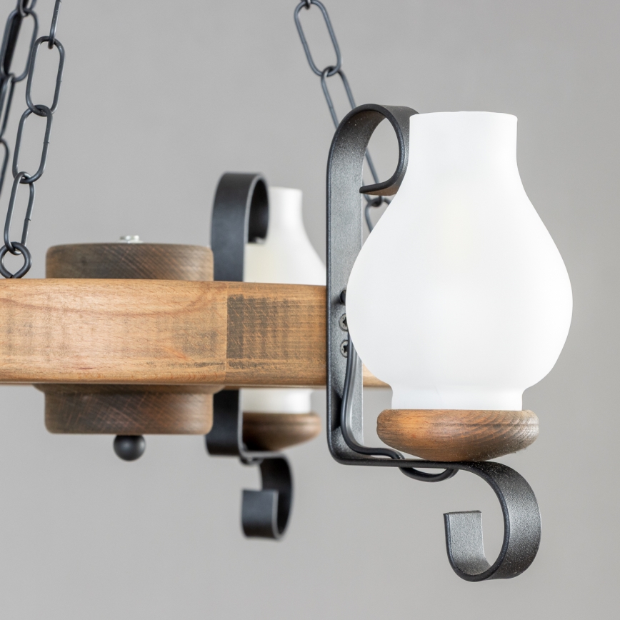 Brilagi - Ljuskrona på kedja ROATA 3xE14/40W/230V bok