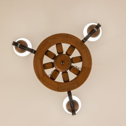 Brilagi - Ljuskrona på kedja ROATA 3xE14/40W/230V bok