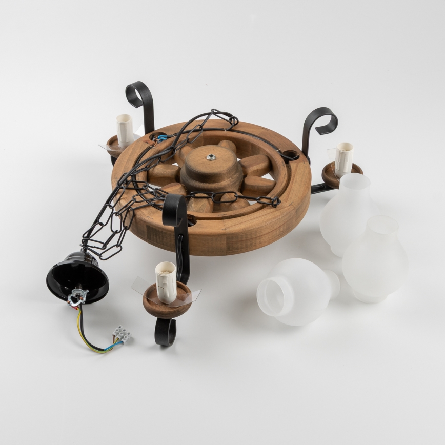 Brilagi - Ljuskrona på kedja ROATA 3xE14/40W/230V bok