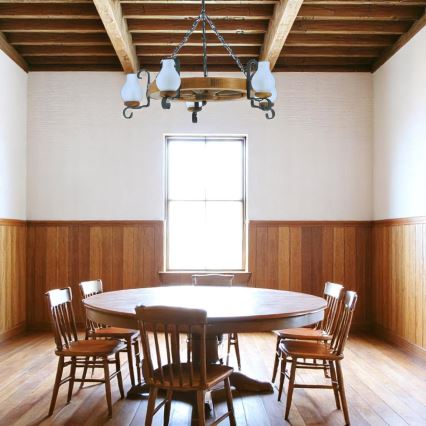 Brilagi - Ljuskrona på kedja ROATA 5xE14/40W/230V bok