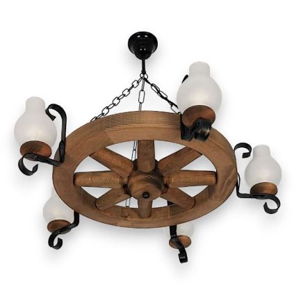 Brilagi - Ljuskrona på kedja ROATA 5xE14/40W/230V bok