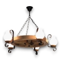 Brilagi - Ljuskrona på kedja ROATA 5xE14/40W/230V Ø 70 cm bok