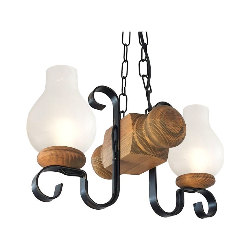 Brilagi - Ljuskrona på kedja RUSTIC 2xE14/40W/230V bok