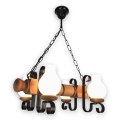 Brilagi - Ljuskrona på kedja RUSTIC 4xE14/40W/230V bok