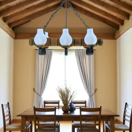 Brilagi - Ljuskrona på kedja RUSTIC 6xE14/40W/230V bok