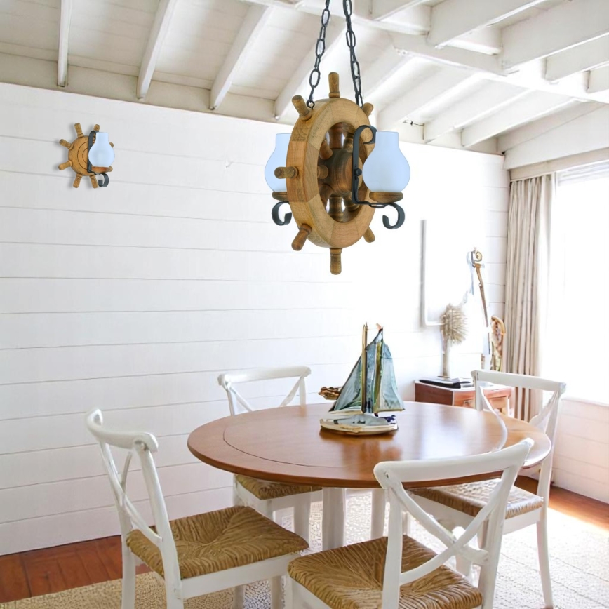 Brilagi - Ljuskrona på kedja TIMONA 2xE14/40W/230V bok