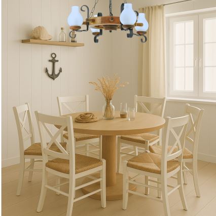 Brilagi - Ljuskrona på kedja TIMONA 4xE14/40W/230V bok