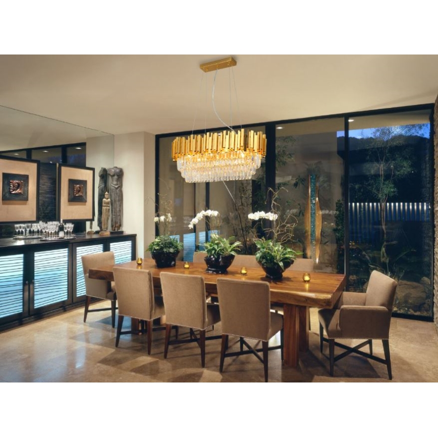 Brilagi - Ljuskrona på vajer PLAZA 10xE14/40W/230V