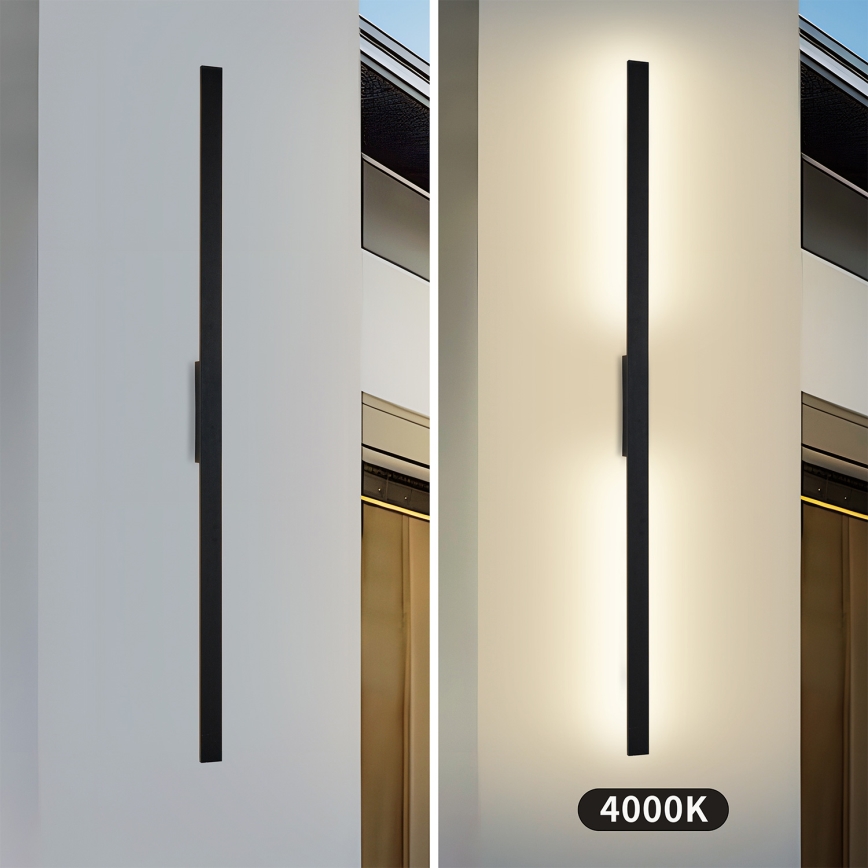 Brilagi - LED utomhusväggarmatur LUNA LED/30W/230V 4000K IP65 150 cm svart CRI 90