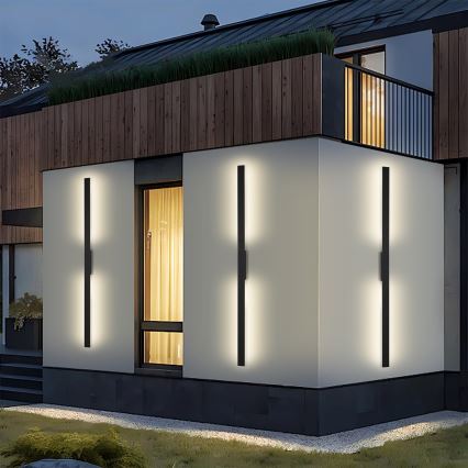Brilagi - LED utomhusväggarmatur LUNA LED/30W/230V 4000K IP65 150 cm svart CRI 90