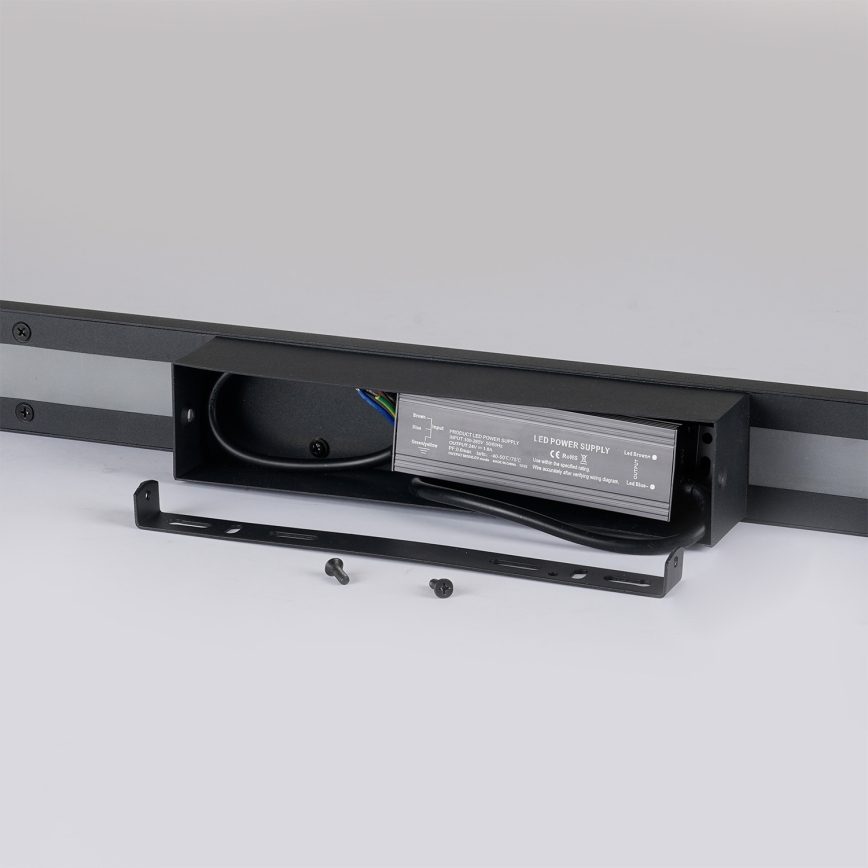 Brilagi - LED utomhusväggarmatur LUNA LED/30W/230V 4000K IP65 150 cm svart CRI 90