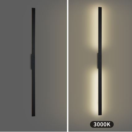 Brilagi - LUNA utomhus väggarmatur LED/30W/230V 3000K IP65 150 cm svart CRI 90