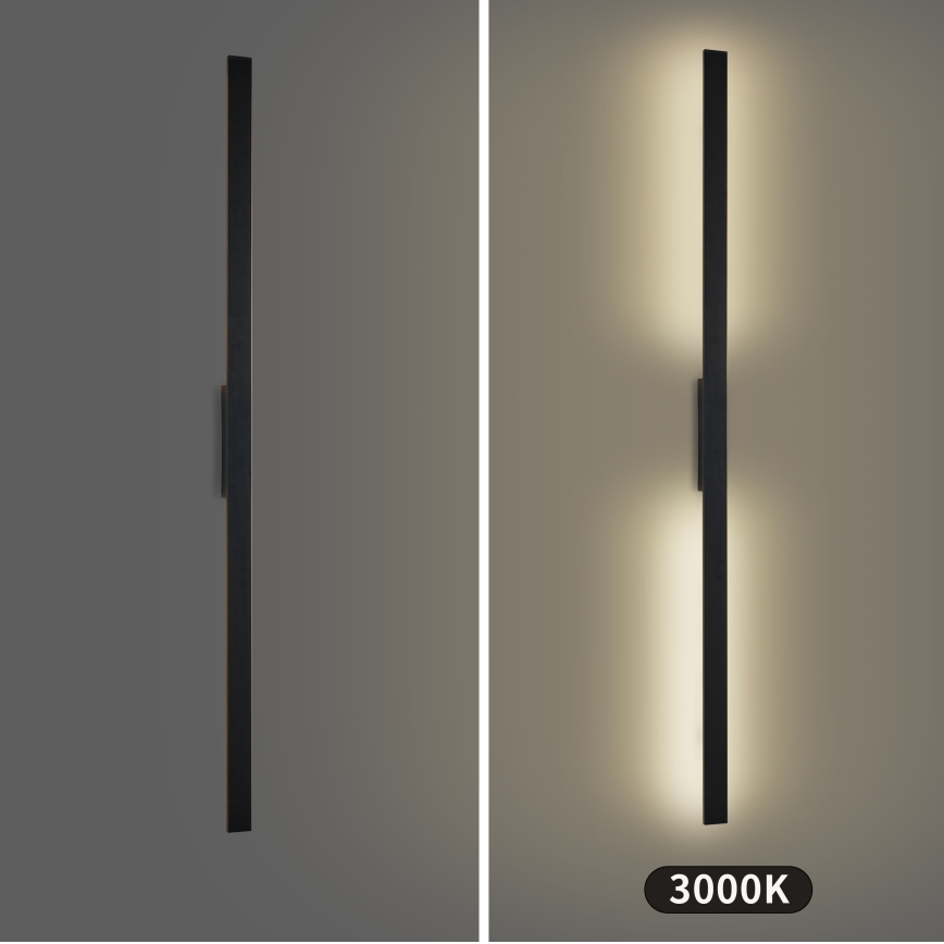 Brilagi - LUNA utomhus väggarmatur LED/30W/230V 3000K IP65 150 cm svart CRI 90