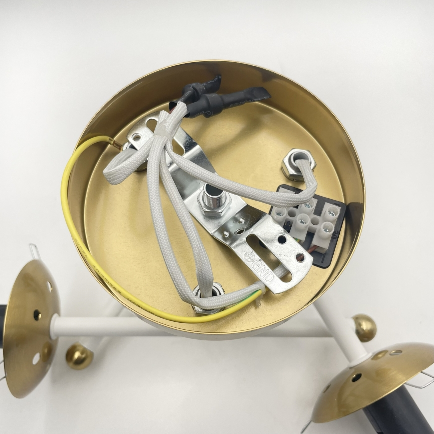 Brilagi - MALIVA ytmonterad taklampa 3xE14/15W/230V guld/vit