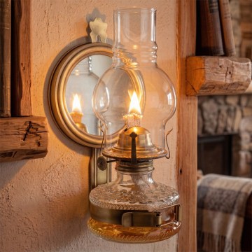 Brilagi - MERLIN fotogenlampa guld/patina
