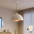 BRILAGI - METALO LED-pendel på kabel, 1xE27/40W/230V, Ø 60 cm, beige/koppar