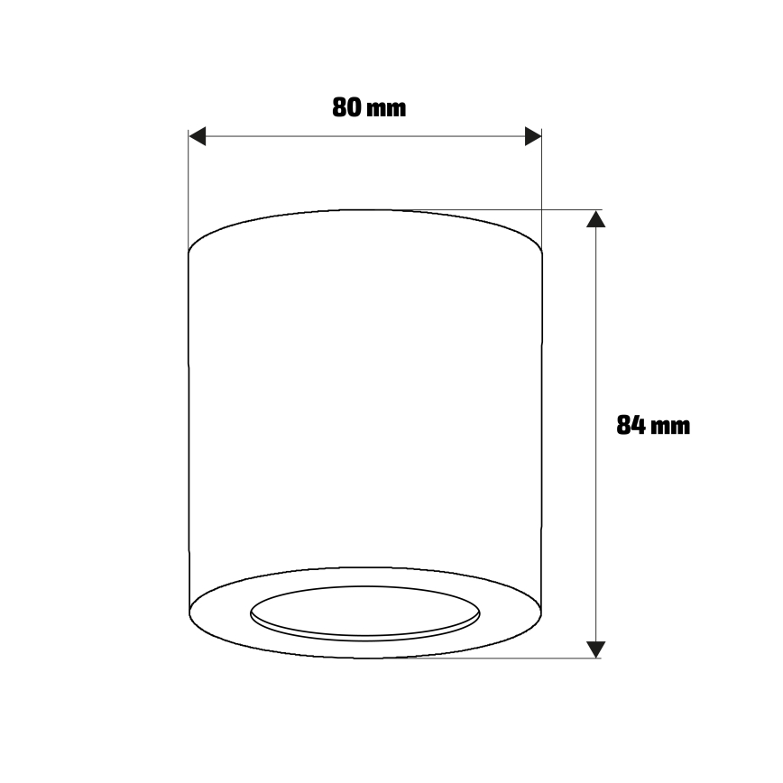 Brilagi - MIA spotlampa 1xGU10/30W/230V 84x80 mm silver IP54