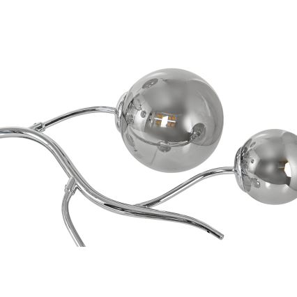 Brilagi - MISTEL LED ytmonterad taklampa 9xG9/3W/230V svart krom/rökfärgad