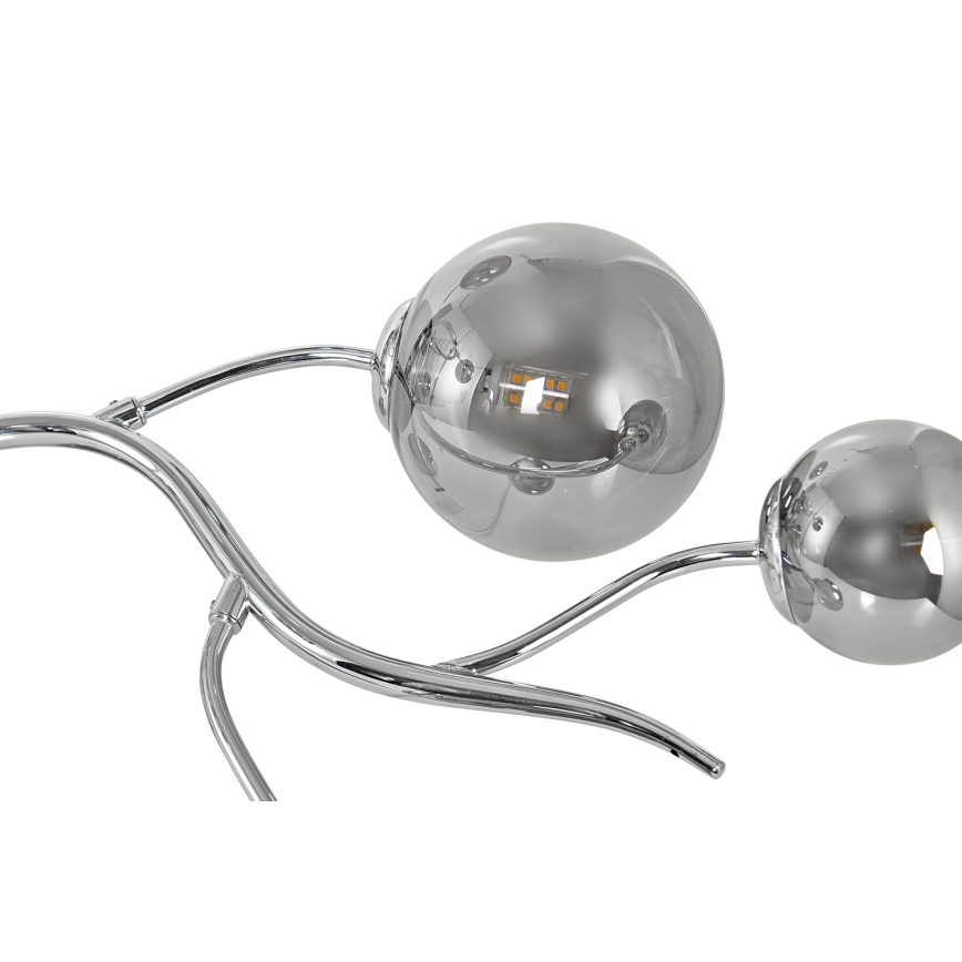 Brilagi - MISTEL LED ytmonterad taklampa 9xG9/3W/230V svart krom/rökfärgad