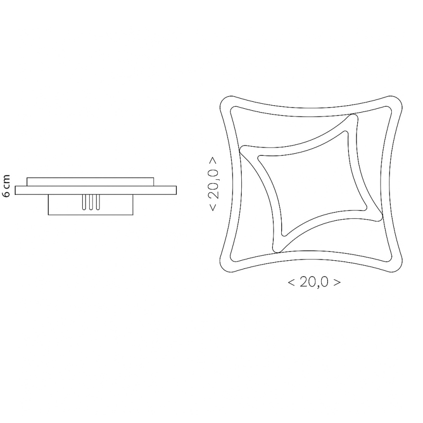 Brilagi - MODERN MINI LED-taklampa/24W/230V 3000/4000/6000K