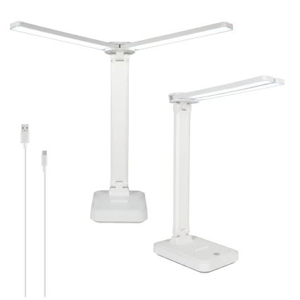 Brilagi - MODO DUO dimbar LED-skrivbordslampa LED/8W/5V 3000/4000/6500K vit