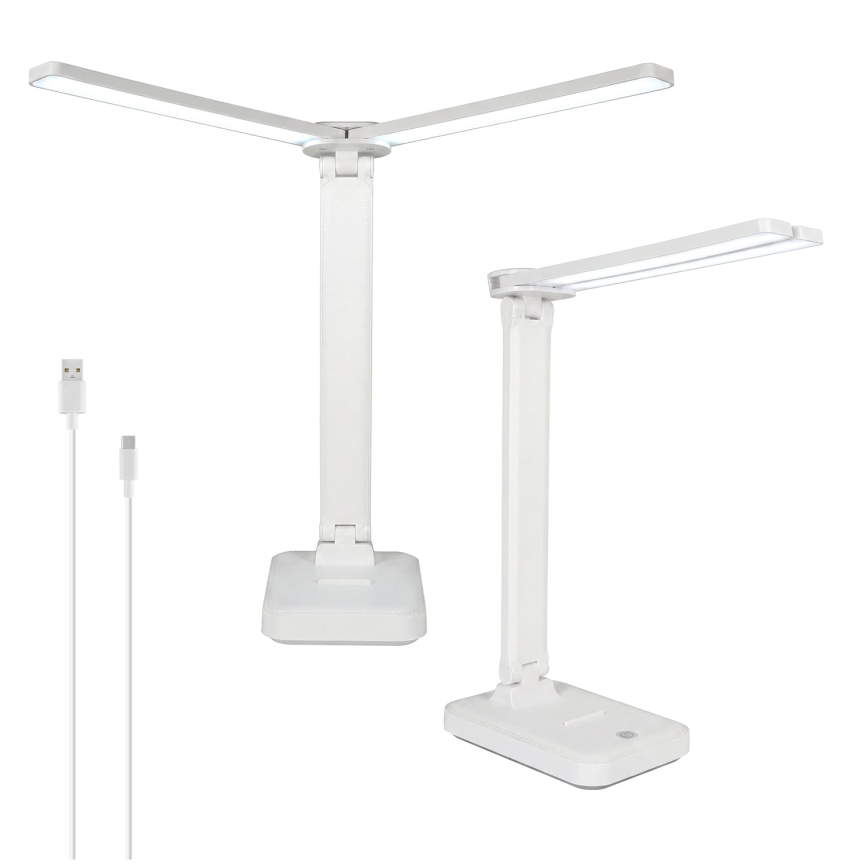 Brilagi - MODO DUO dimbar LED-skrivbordslampa LED/8W/5V 3000/4000/6500K vit
