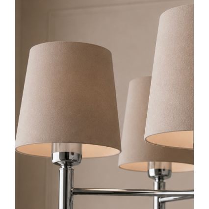 BRILAGI - MONTE taklampa på stång 5xE27/60W/230V beige/blank krom