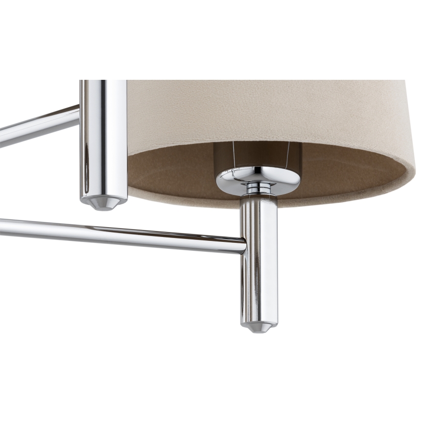 BRILAGI - MONTE taklampa på stång 5xE27/60W/230V beige/blank krom